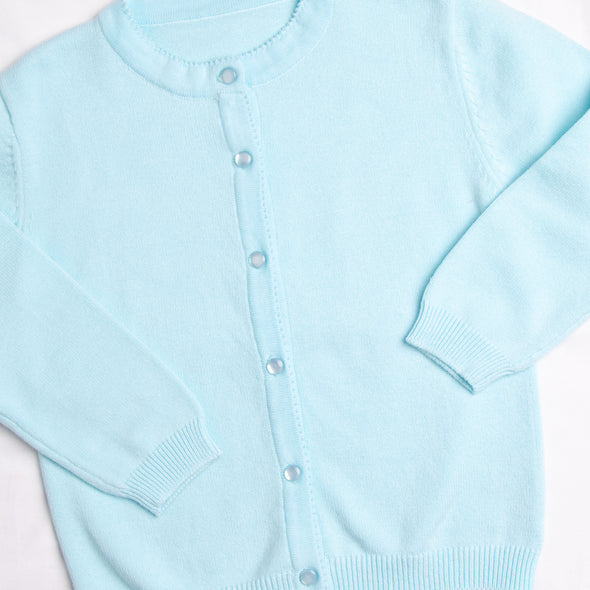 Button-Up Sweater, Blue