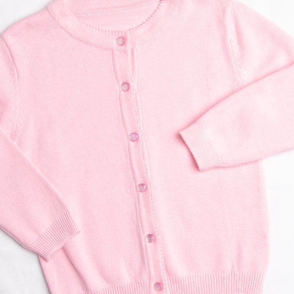 Button-Up Sweater, Pink