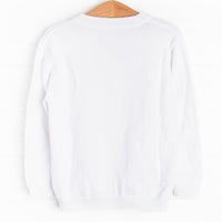 Button-Up Sweater, White