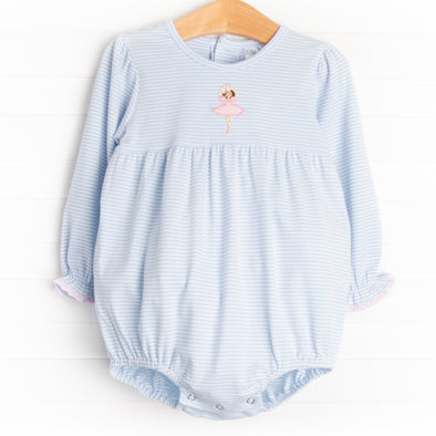 Dazzling Dancer Applique Bubble, Blue Stripe