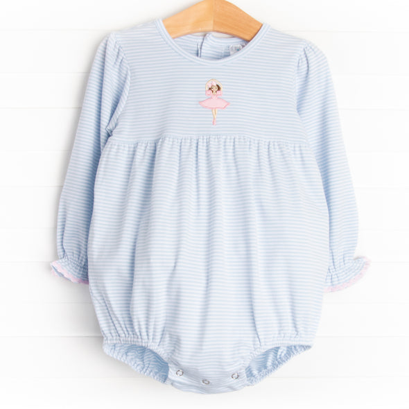 Dazzling Dancer Applique Bubble, Blue Stripe