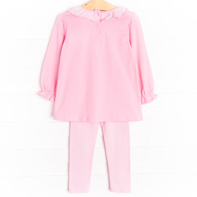 Emory Legging Set, Pink Stripe