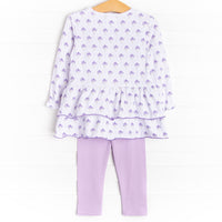 Lavender Bundles Legging Set, Purple