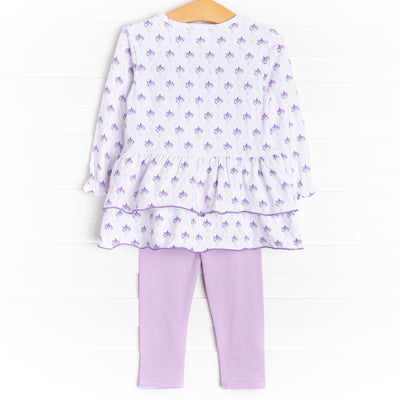 Lavender Bundles Legging Set, Purple