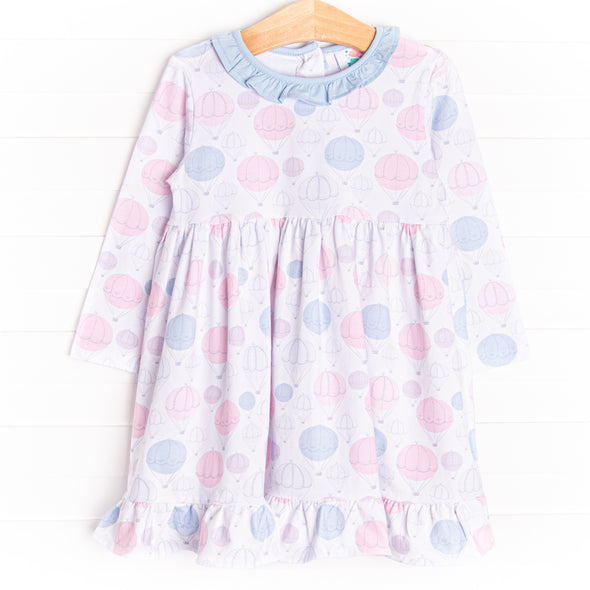 Up, Up, and Away Dress, Blue