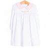 Busy Bees Embroidered Dress, White
