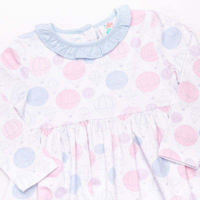 Up, Up, and Away Dress, Blue