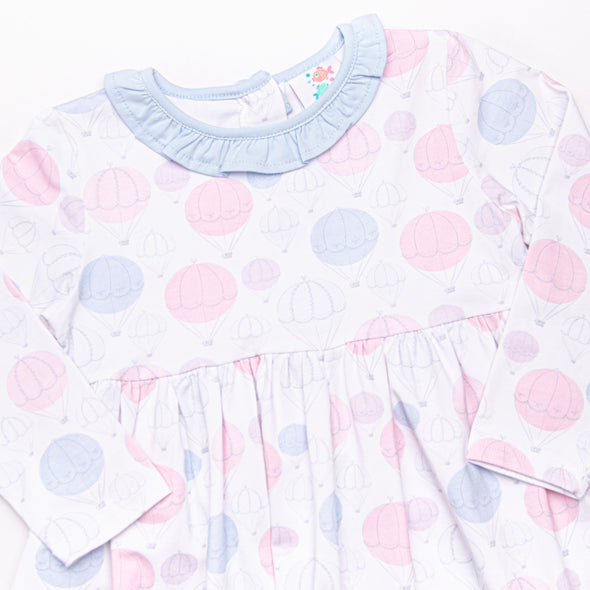 Up, Up, and Away Dress, Blue