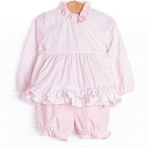 Tickle Me Pink Bloomer Set, Pink