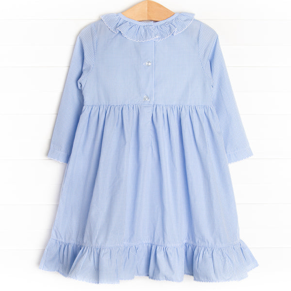 Balloon Adventures Smocked Dress, Blue