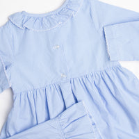 Balloon Adventures Smocked Dress, Blue