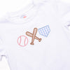 Bases Loaded Applique Short Set, Blue