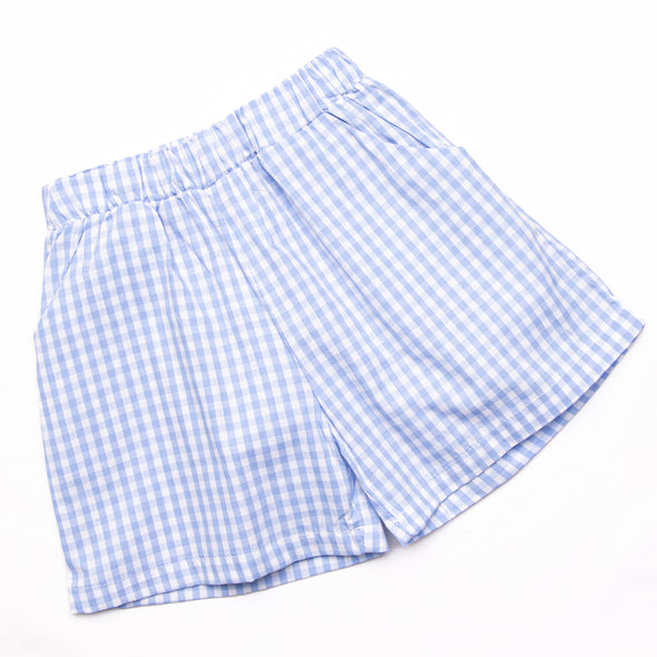 Bases Loaded Applique Short Set, Blue