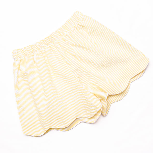 At the Pier Cross Back Short Set, Yellow