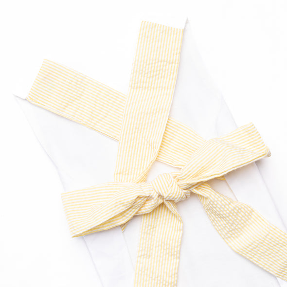 At the Pier Cross Back Short Set, Yellow