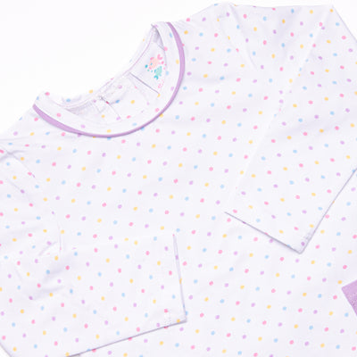 Darling Dots Dress, Purple