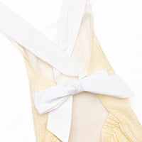 At the Pier Cross Back Sunsuit, Yellow