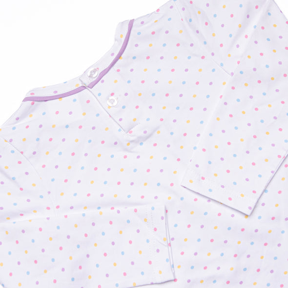 Darling Dots Dress, Purple