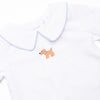 Playtime Pal Embroidered Short Set, Blue