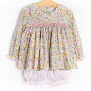 Happy Petals Bloomer Set, Green