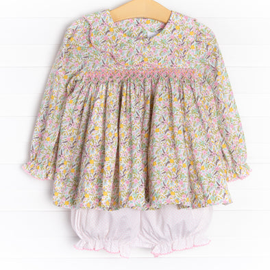 Happy Petals Bloomer Set, Green