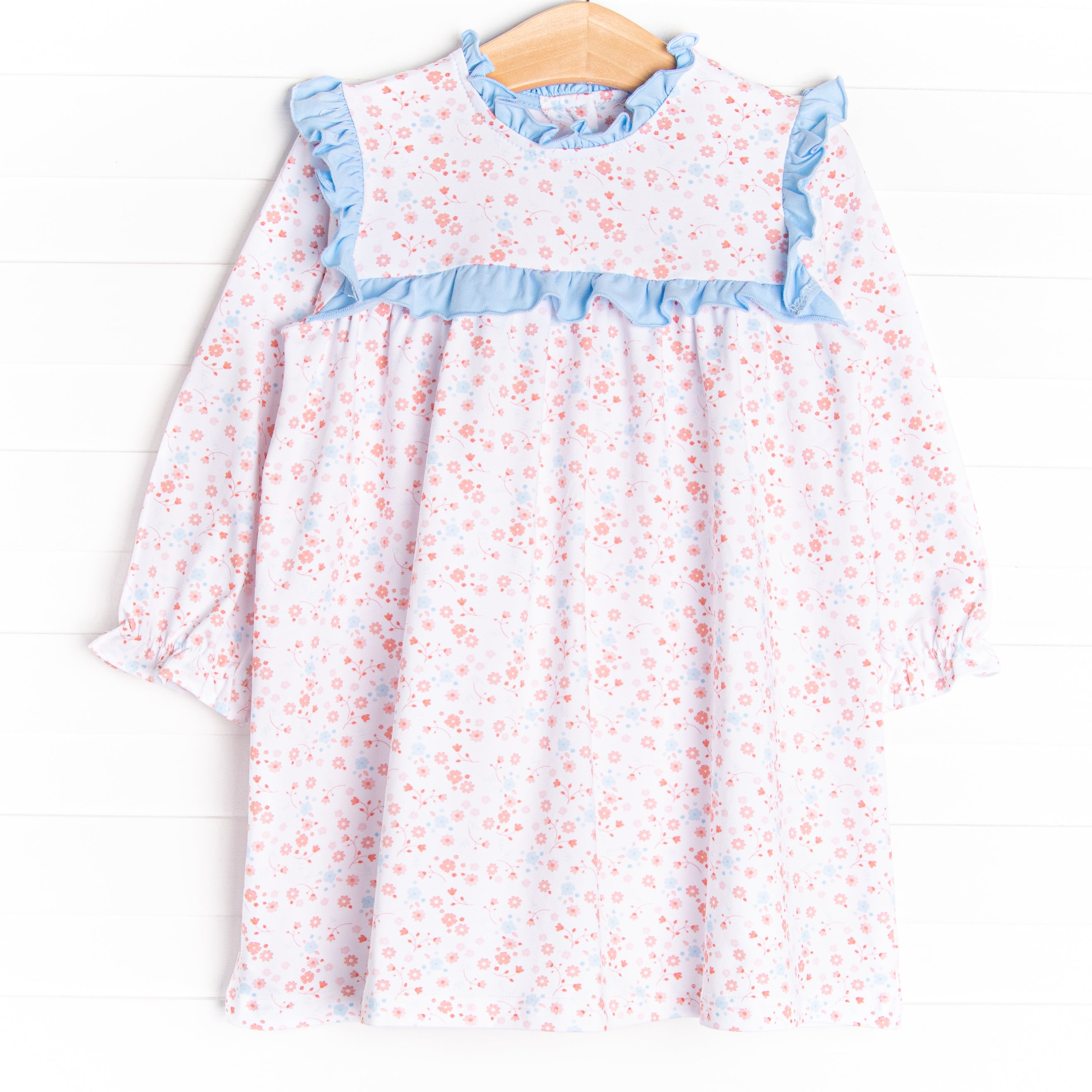 pink and blue floral dress Girl's Go With the Floral Dress in Blue size 7