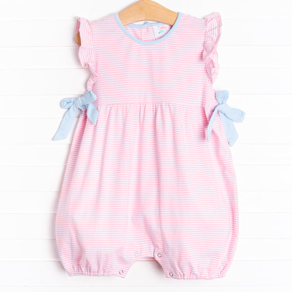 Pinky Promise Bubble Romper, Pink