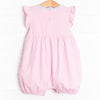 Pinky Promise Bubble Romper, Pink