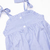 Pinchy and Patriotic Smocked Girl Bubble, Blue