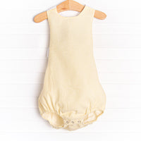 At the Pier Cross Back Sunsuit, Yellow