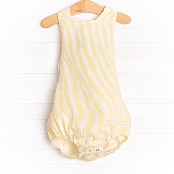 At the Pier Cross Back Sunsuit, Yellow