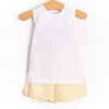 At the Pier Cross Back Short Set, Yellow