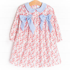 Lilly May Long Sleeve Dress, Blue