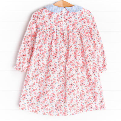 Lilly May Long Sleeve Dress, Blue