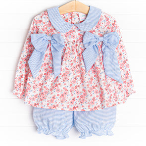 Lilly May Bloomer Set, Blue