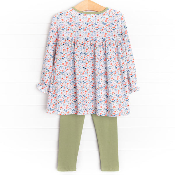 Glasgow Gardens Legging Set, Green