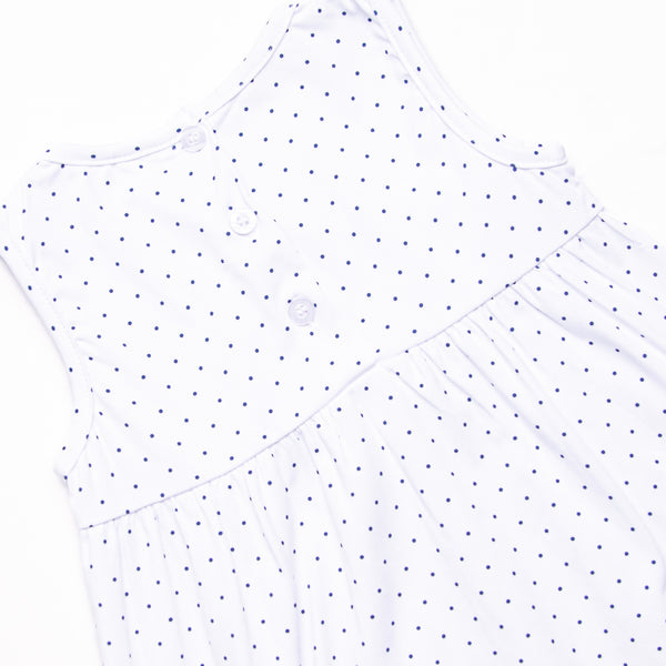 Whale Hello Applique Dress, Navy