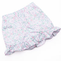 French Country Florals Ruffle Short Set, Pink
