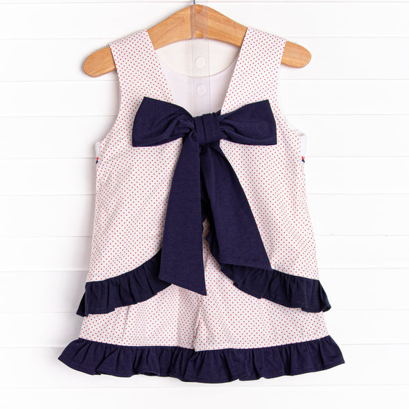 Sweet Freedom Smocked Short Set, Red