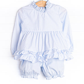 Tickle Me Blue Bloomer Set, Blue