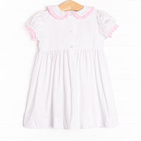 Poppy Cottontail Smocked Dress, Pink