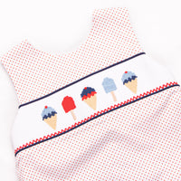 Sweet Freedom Smocked Short Set, Red