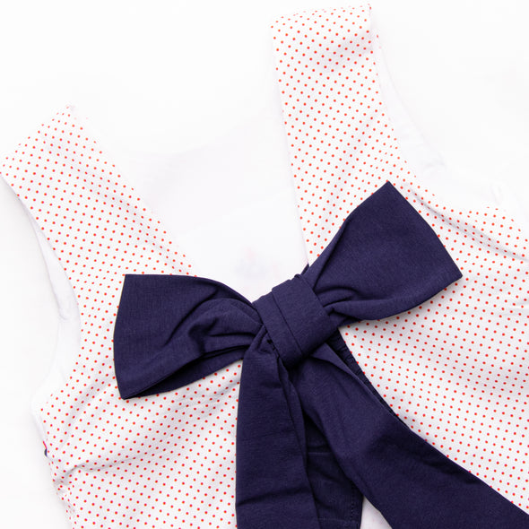 Sweet Freedom Smocked Short Set, Red