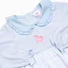 Party Pony Applique Dress, Blue
