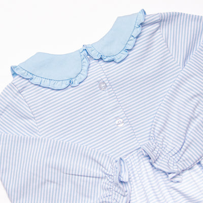 Party Pony Applique Dress, Blue