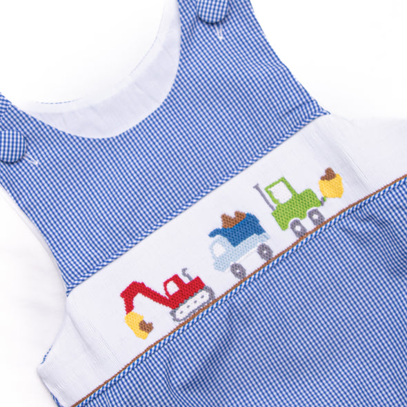 Construction Crew Smocked Bubble, Blue