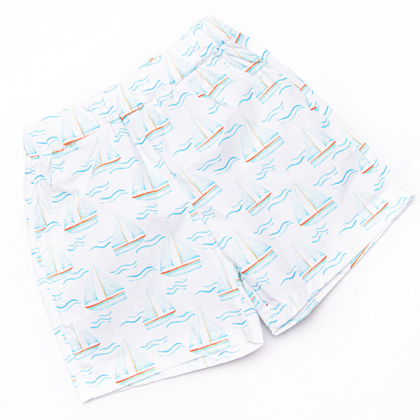 Sailor At Sea Short Set, Blue