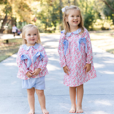 Lilly May Long Sleeve Dress, Blue