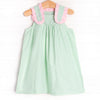 Charlotte Dress, Green Gingham