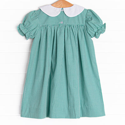 Let the Good Times Roll Embroidered Dress, Green
